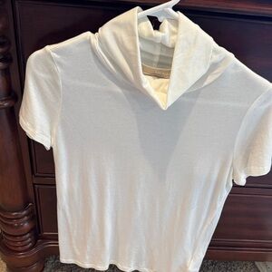 Michael Kors Cream Cowl Neck Top